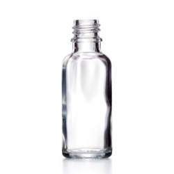 100ml Clear Glass Dropper Bottle, GL18 Neck